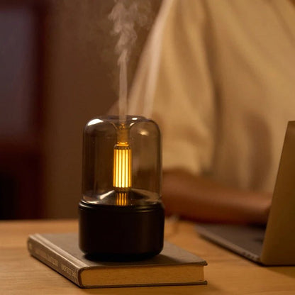 AROMELLE – LED diffuser with flame effect for spa-like comfort at home
