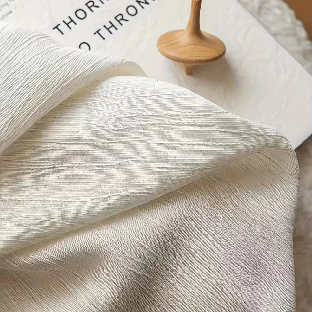 HAVENLUME - Cortinas transparentes arrugadas Wabi-Sabi con ojales, suavemente translúcidas y elegantes para salas de estar y dormitorios