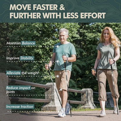FoldTrek Poles - Foldable trekking poles for hiking & outdoor adventures
