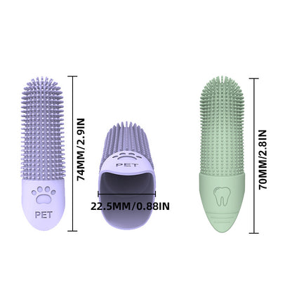 DENTEEZ – 360° Finger Toothbrush for Dogs & Cats