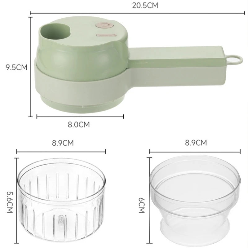 CHOPLUX – Tritatutto elettrico 4-in-1 per verdure, carne e aglio