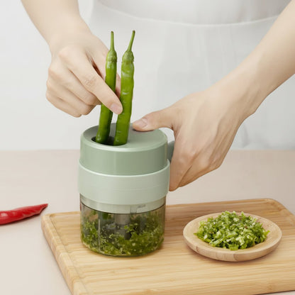 CHOPLUX – Tritatutto elettrico 4-in-1 per verdure, carne e aglio