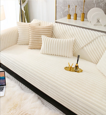 COZYPUFF – Luxuriöses Winter-Sofaauflage aus Kunstkaninchenfell