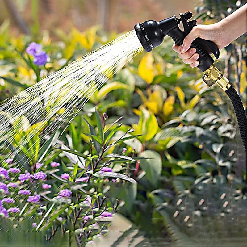 HydroFlow Max Manguera de jardín | Manguera de agua extensible y resistente | Manguera sin dobleces para jardín, plantas y limpieza