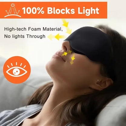 DREAMSHADE – 6D Light-Blocking Memory Foam Sleep Mask for Deep Sleep