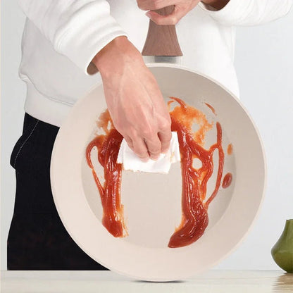 STONIQON – Tiefe Antihaftpfanne mit medizinischer Steinbeschichtung aus Edelstahl für Gas- und Induktionsherde