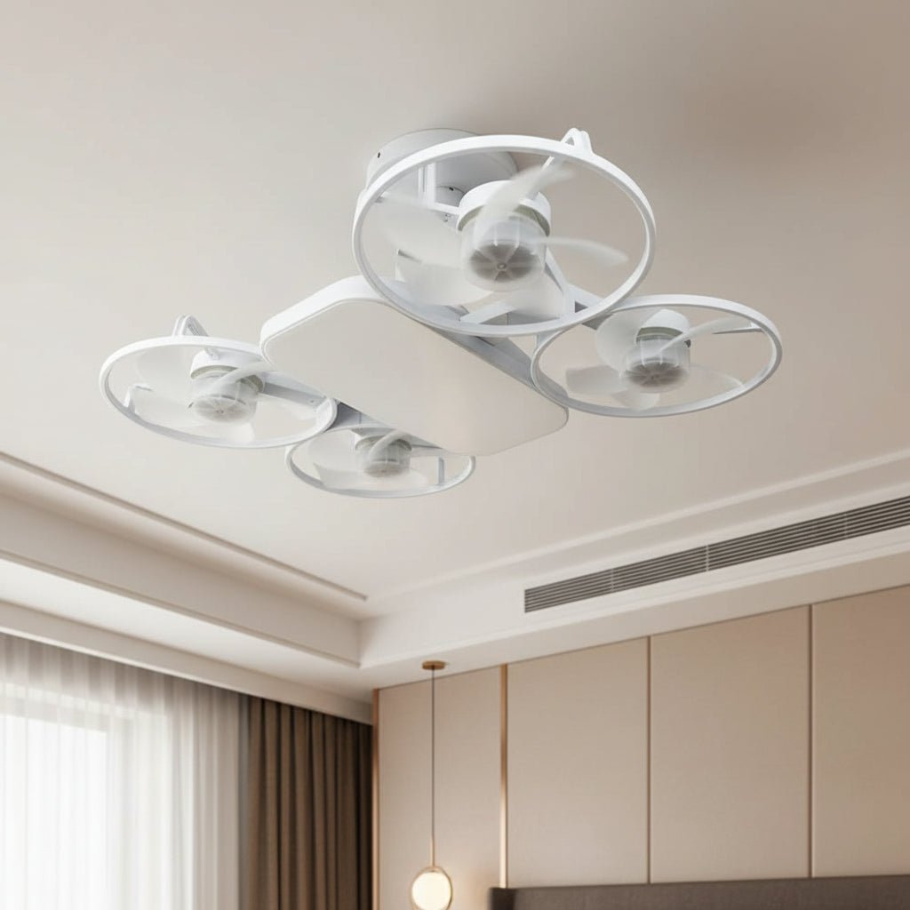 SKYBREEZE – Ventilatore da soffitto con luce 2-in-1 pieghevole e silenzioso