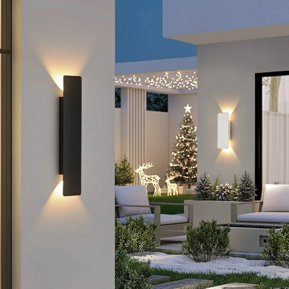 OUTGLOW – Wasserdichte LED-Aluminium-Wandleuchte für Innen & Außen