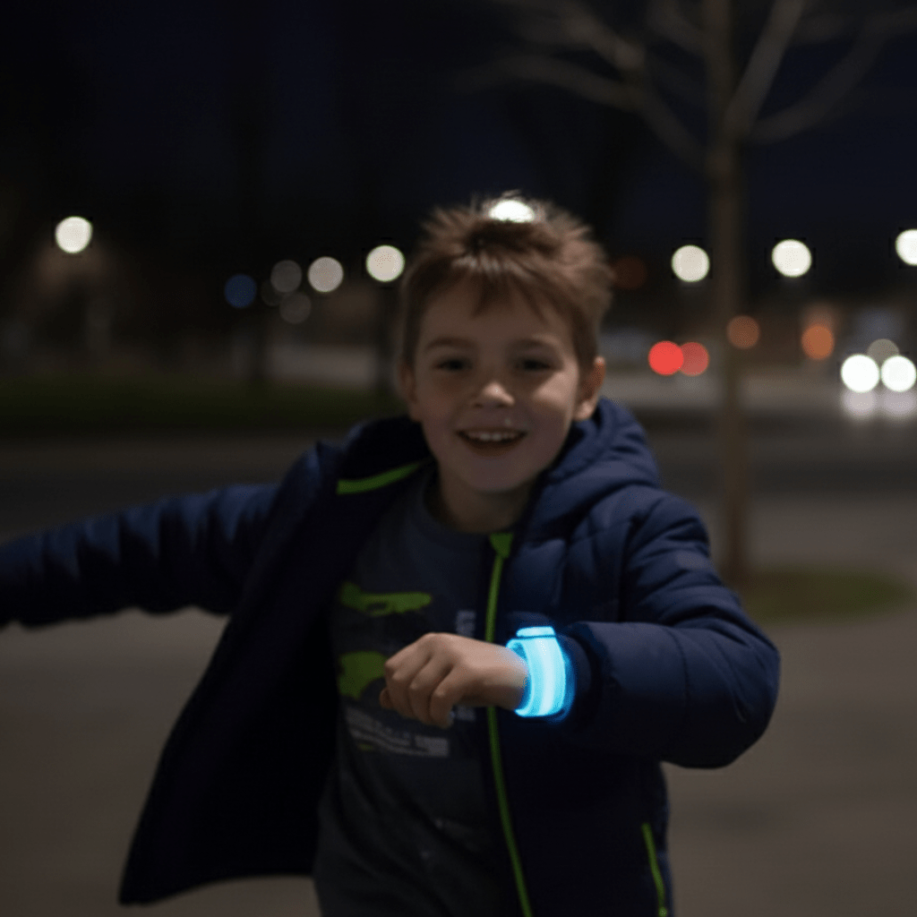 SAFEGLOW – Reflektierendes, wasserdichtes LED-Licht für mehr Sicherheit und Sichtbarkeit von Kindern 1
