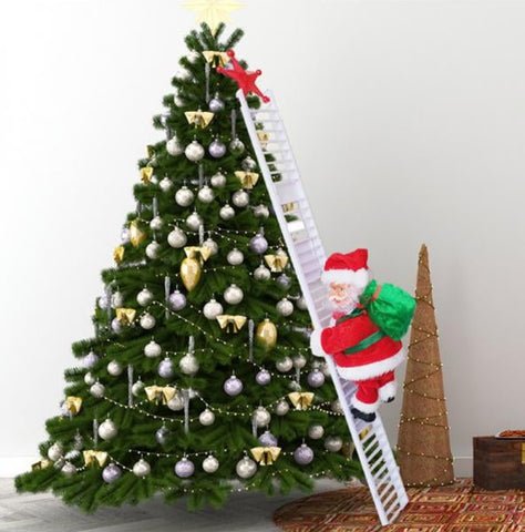 SANTACLIMB – Musikalischer Weihnachtsmann auf der Leiter für festliche Dekoration 1