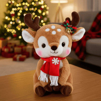 SCARFPLUSH – Niedliche Plüschpuppe mit Weihnachtsschal, ideal als Weihnachtsgeschenk 0