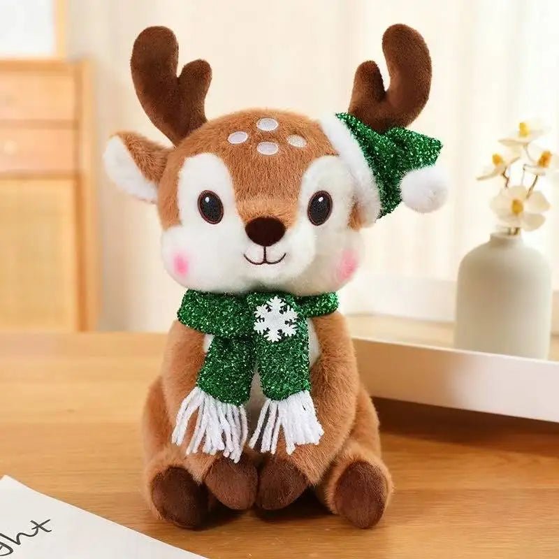 SCARFPLUSH – Niedliche Plüschpuppe mit Weihnachtsschal, ideal als Weihnachtsgeschenk 7