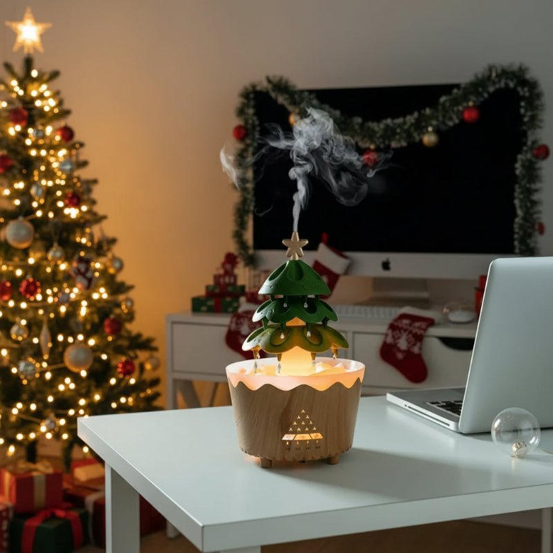 SCENTREE – Weihnachtsbaum-Aroma-Diffusor mit einstellbarem Nebel und LED-Licht 2