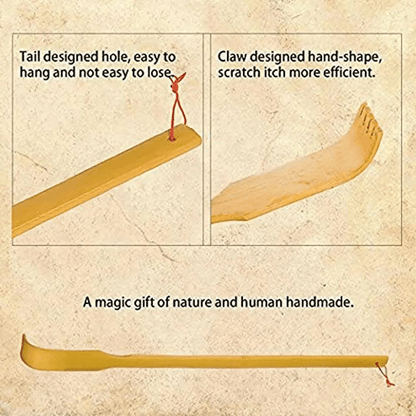 SCRATCHBAM – Handgefertigter Rückenkratzer aus Bambus, 42 cm (16,5 Zoll), umweltfreundliches Werkzeug zur Linderung von Juckreiz 4