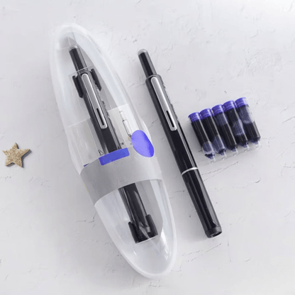 Scriptura Luxe Retractable Fountain Pen | Elegant fountain pen with smooth ink flow and timeless design