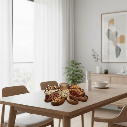 SEA GRAZE – Einzigartige Servierplatte in Oktopusform, handgefertigt und rustikal 2