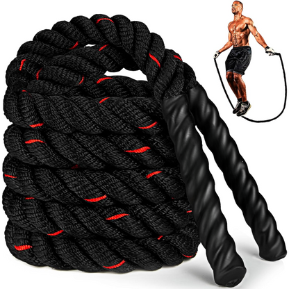 Powerjump - Corde à sauter à poids réglable pour cardio & musculation