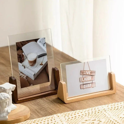 PHOTIQUE – Cornice da scrivania in acrilico per ricordi eleganti e decorazioni da tavolo ordinate