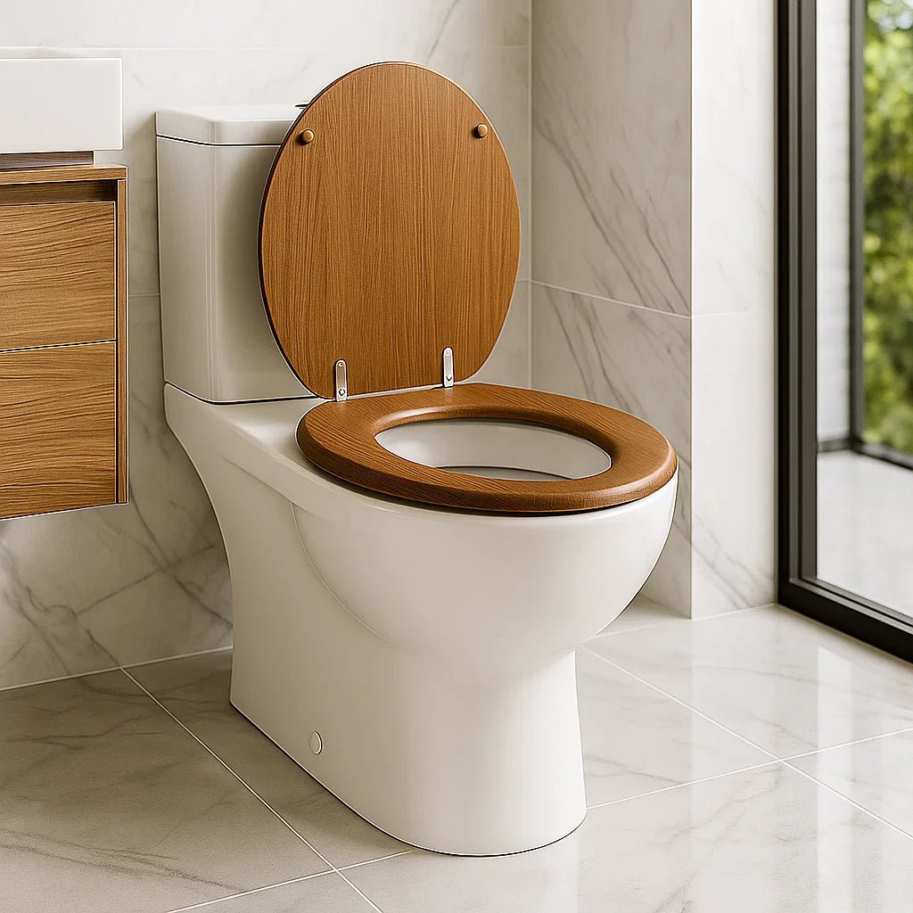 SERENASEAT – Eleganter Toilettensitz aus Holz mit Soft-Close-Funktion und langlebiger Sperrholzkonstruktion 2