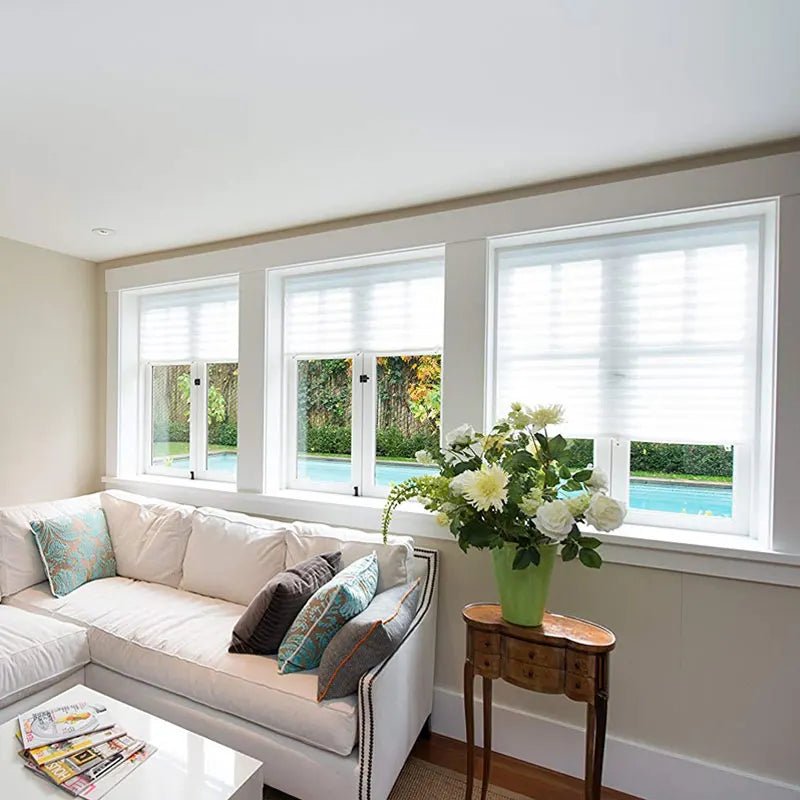 SHADEORA – Selbstklebende Plissees, Vlies-Fensterrollos für Lichtregulierung und Sichtschutz 3