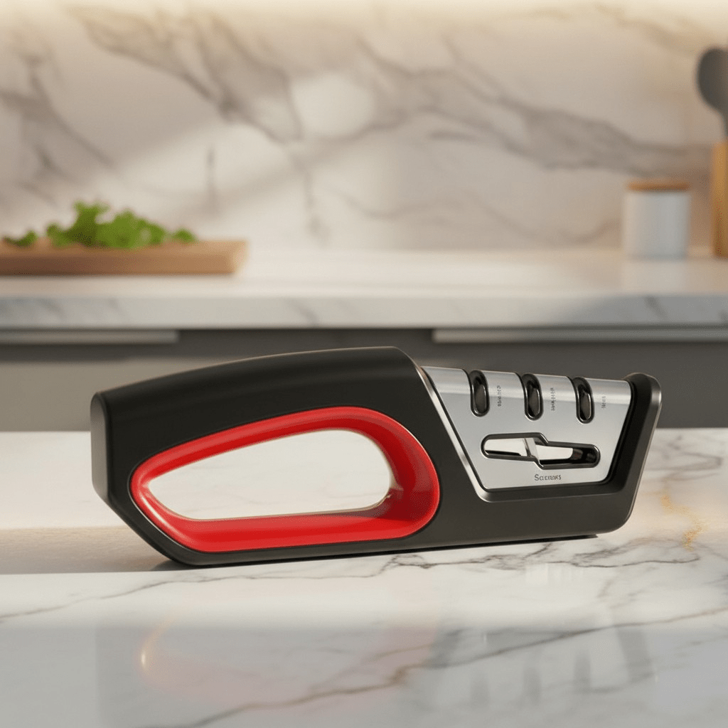 SHARPMIX – 4-in-1 Messerschärfer & Scherenpolierer – Ergonomisches Küchengerät 0