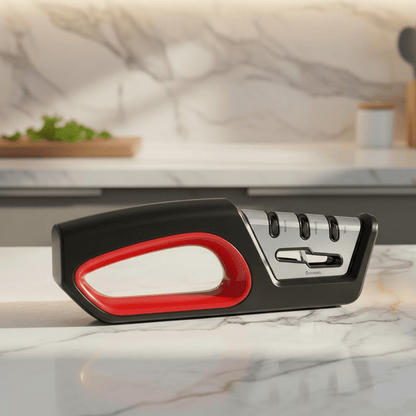 SHARPMIX – 4-in-1 Messerschärfer & Scherenpolierer – Ergonomisches Küchengerät 0