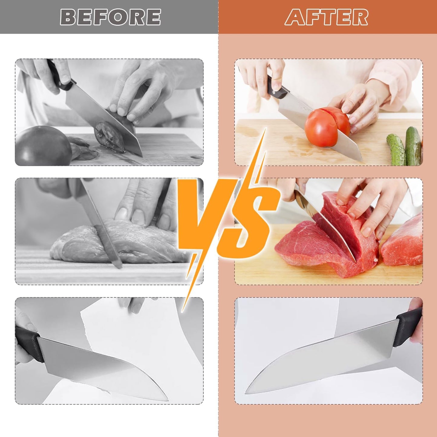 RollEdge - Manual Knife Sharpener with 5 Adjustable Sharpening Angles for Sharp Knives