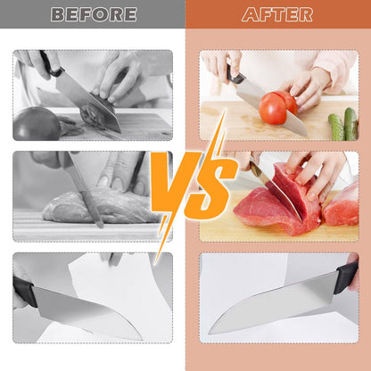 RollEdge - Manual Knife Sharpener with 5 Adjustable Sharpening Angles for Sharp Knives