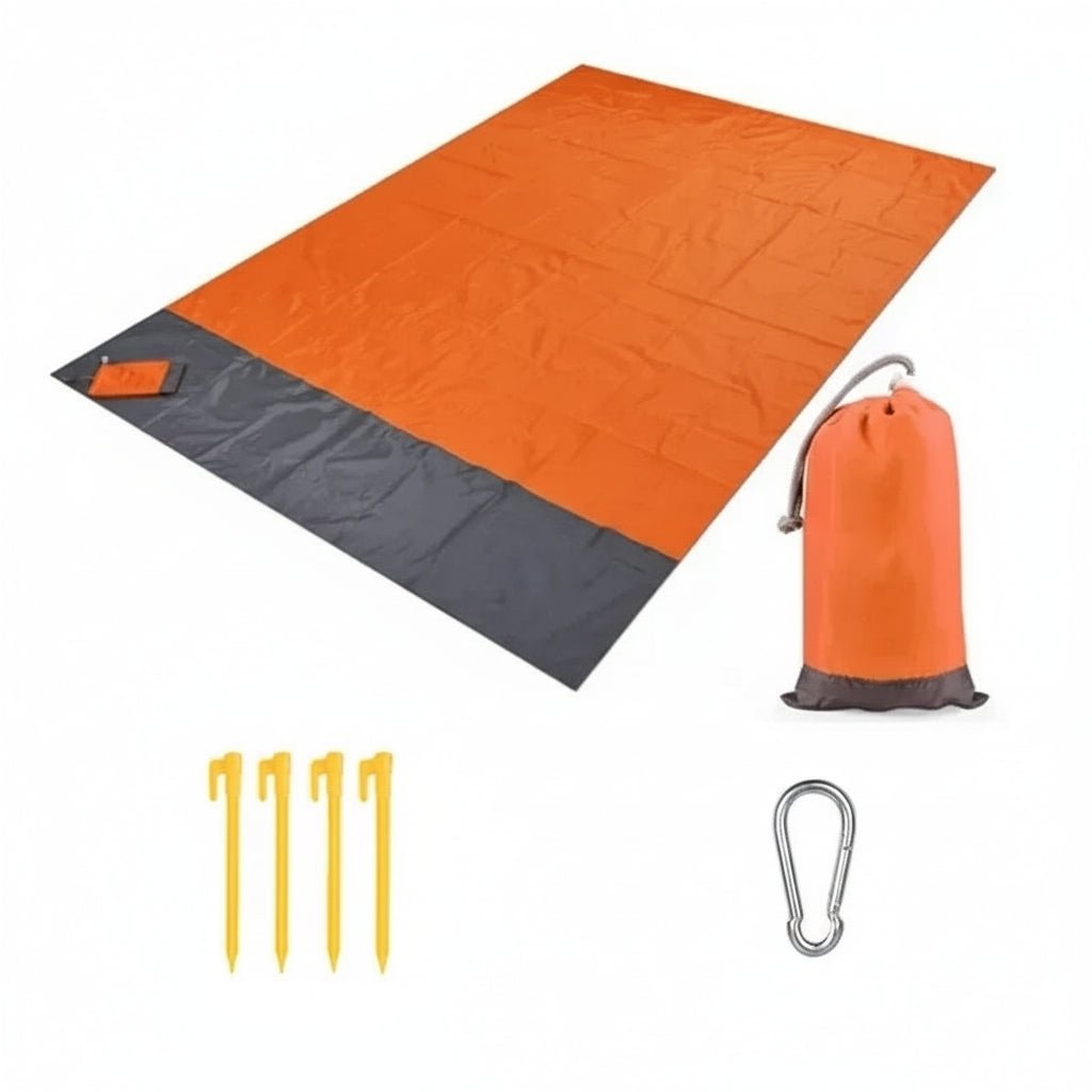 SHORELINE – Extra große, wasserdichte Stranddecke für 5–7 Personen 8