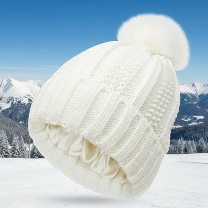 SILKCAP – Antistatische Bommelmütze für gesunden Haarschutz 1