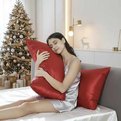 SILKESSENCE – Kissenbezug aus Maulbeerseide, 25 Momme, Luxusbezug für Haar und Haut 0