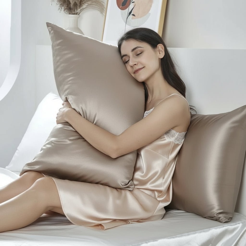 SILKESSENCE – Kissenbezug aus Maulbeerseide, 25 Momme, Luxusbezug für Haar und Haut 11