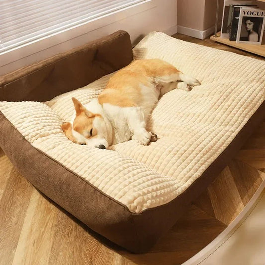 SLEEPPET – Großes, dickes, waschbares Hunde- und Katzenbett mit stabilem, rutschfestem Boden 3