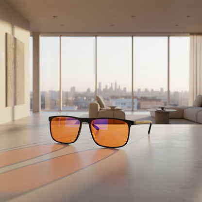 SLEEPSAVIOR PRO – Rotlichtfilterbrille mit Blau- und Grünlichtfilter für tiefen Schlaf 0