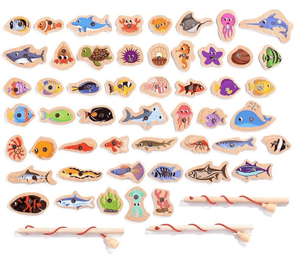 SMARTCATCH – Montessori-Angelspiel aus Holz mit Magnetfischen zur Förderung der Feinmotorik 5