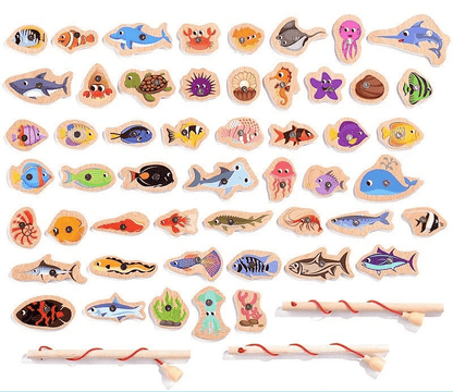 SMARTCATCH – Montessori-Angelspiel aus Holz mit Magnetfischen zur Förderung der Feinmotorik 6