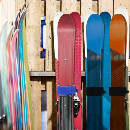 SNOWBIND – Strapazierfähige Nylon-Skigurte (2 Stück) mit Klebebefestigungsgurten 5