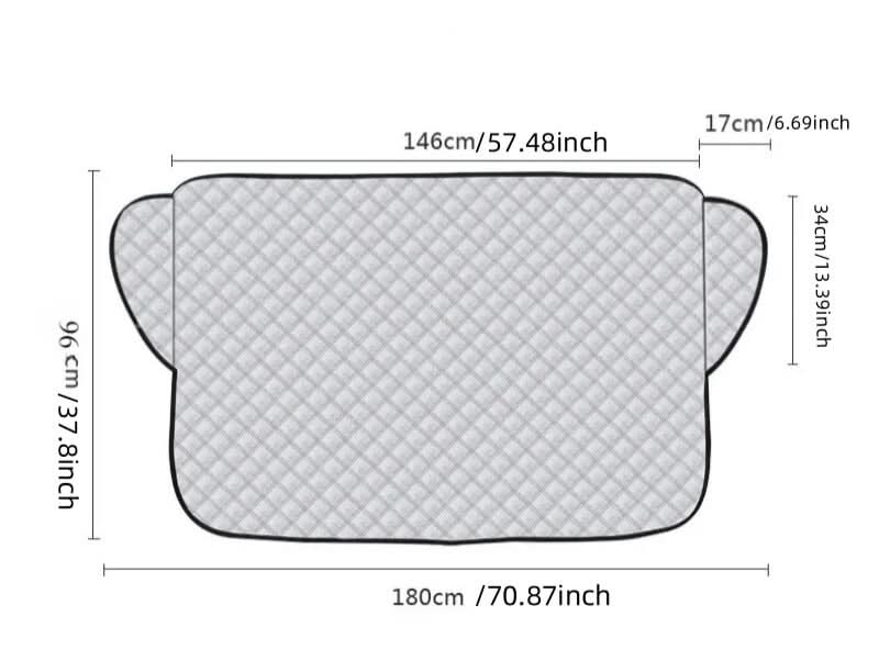 SNOWVEX – Universell passender Windschutzscheibenschutz für winterliche Bedingungen 6