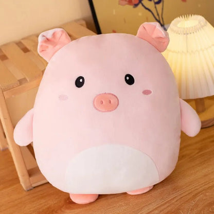 SNUGGLOOM – 40 cm Kawaii-Tierplüschkissen für Kinder (Pinguin, Schwein, Kaninchen, Panda, Krabbe) 4