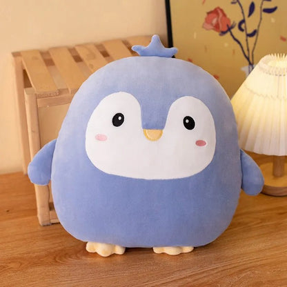 SNUGGLOOM – 40 cm Kawaii-Tierplüschkissen für Kinder (Pinguin, Schwein, Kaninchen, Panda, Krabbe) 5
