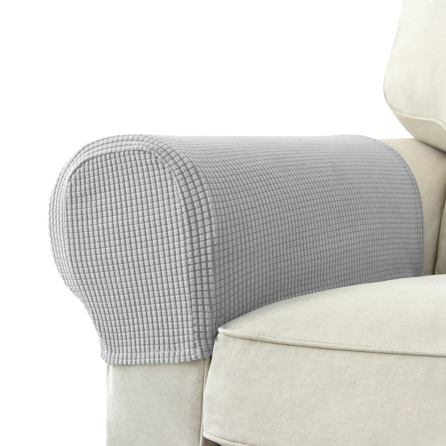 SOFAGUARD – 2-teilige wasserdichte Armlehnenbezüge mit gestepptem Jacquard-Design 12