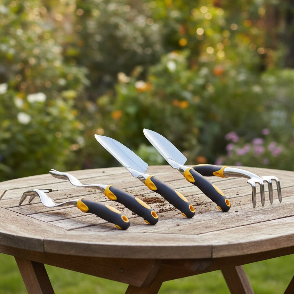 SOILARA – Ergonomisches Gartengeräte-Set aus Edelstahl 0