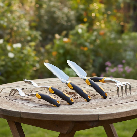 SOILARA – Ergonomisches Gartengeräte-Set aus Edelstahl 0