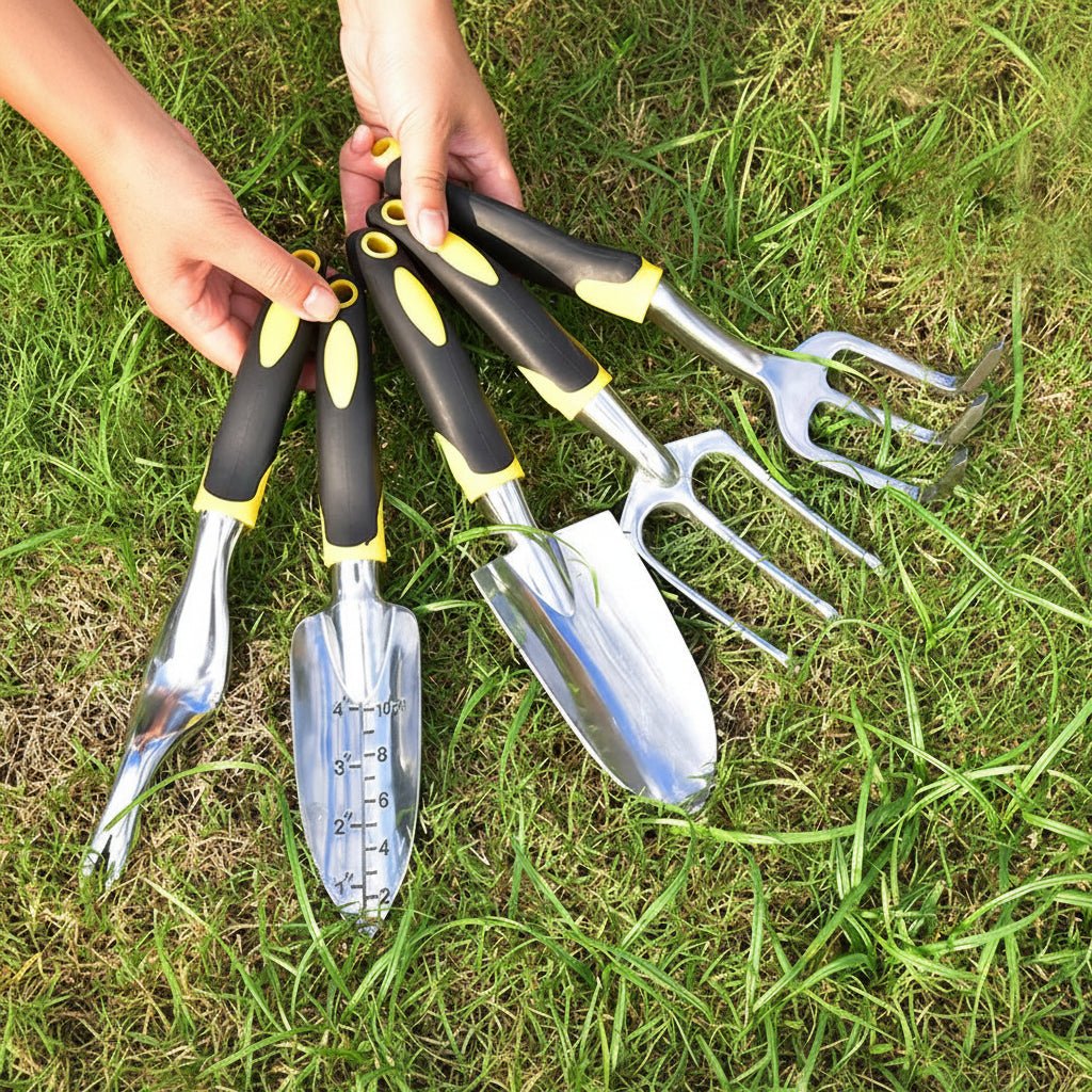 SOILARA – Ergonomic Gartengeräte-Set in Edelstahl 2