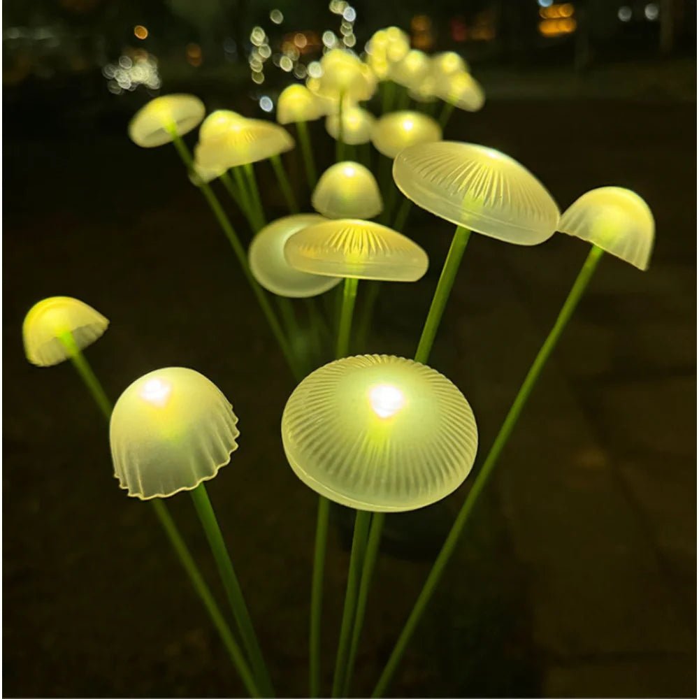 SOLARSHROOM – Wetterfestes 15-LED-Pilzlichter-Set für die Außendekoration 1