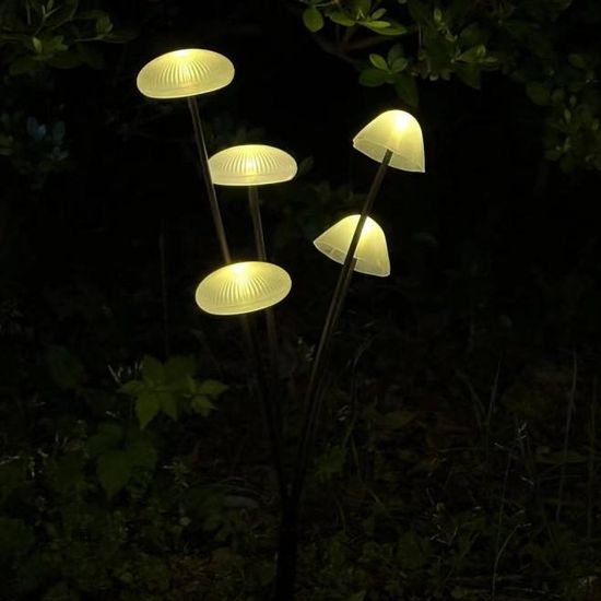 SOLARSHROOM – Wetterfestes 15-LED-Pilzlichter-Set für die Außendekoration 4