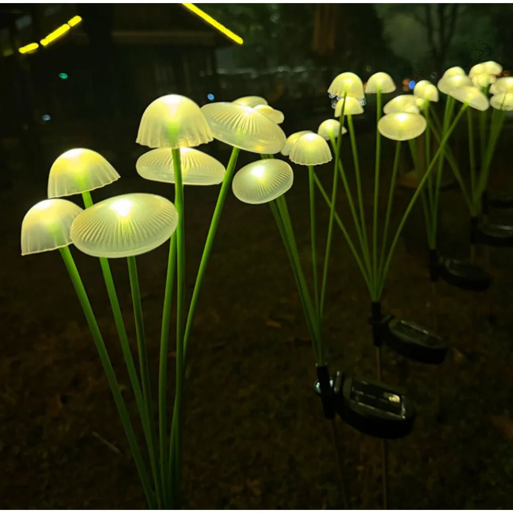SOLARSHROOM – Wetterfestes 15-LED-Pilzlichter-Set für die Außendekoration 6