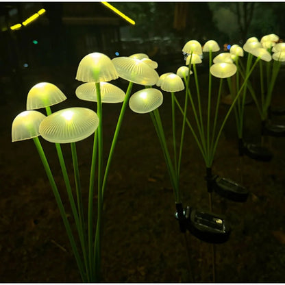 SOLARSHROOM – Wetterfestes 15-LED-Pilzlichter-Set für die Außendekoration 6