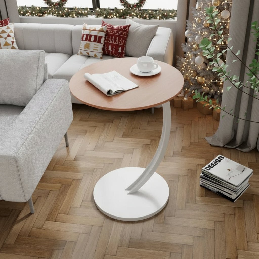 SOLIDEX – Kompakter, verstärkter runder Beistelltisch für modernes Wohnen auf kleinem Raum 11