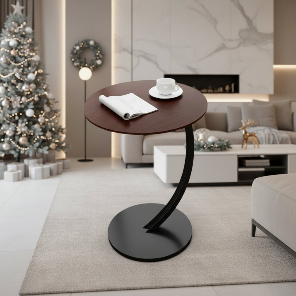 SOLIDEX – Kompakter, verstärkter runder Beistelltisch für modernes Wohnen auf kleinem Raum 2